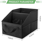 Car Seat Organizer, Car Organizer Backseat, Collapsible Small Auto Seat Storage with Handles and Mesh Pockets, for Front/Rear Consoles Back Seats Traveling