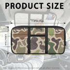 Ducks Camo Car Visor Organizer Keep Tidy Car Sun Visor Storage Bag with Big Zipper Pocket Card Holder Universal Fit for Most Cars SUV