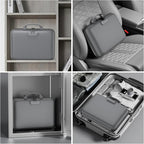 DocSafe Fireproof File Organizer with Lock, Hard-Shell Case Fireproof Document Box with 13 Pocket Accordion File Folder, Port