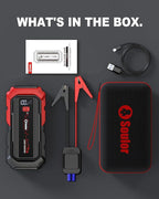 Jump Starter Battery Jumper Starter Portable Car Battery Jump Starter for Up tp All Gas & 12L Diesel, 12V 5000A Portable