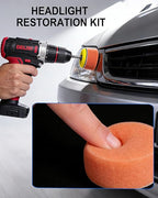 2 Inch Sanding Discs Drill Polishing Kit, 193PCS Car Headlight Restoration Kit, Hook & Loop Wet Dry Buffing Pads for Rotary T