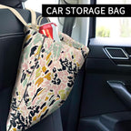 Car Trash Can, Cute Car Trash Bag, Hanging Car Organizer and Storage Bag, Trash Bin for Car Accessories, Vehicle, Travelling, Camping Colorful Leopard