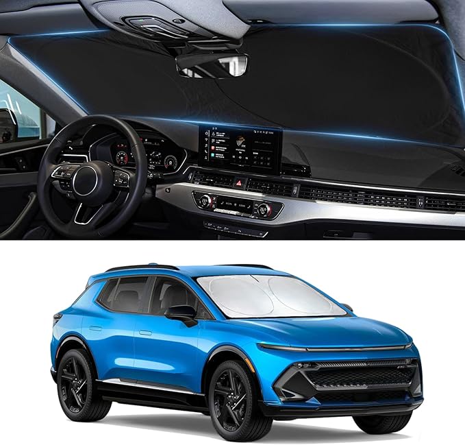 Sun Shade for Chevrolet Equinox Windshield Sunshade Custom fit for Chevy Equinox 2025 2026(Equinox EV Not Fit) Car Accessories Front Window Cover Shield Visor Protector Keep Interior Cool