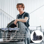 110 PCS Tire Repair Screws, Vacuum Tire Plug Kit Spiral Rubber Nail, Tire Plugs Screw Type Fast Tool Self Screw in Tire Plugs