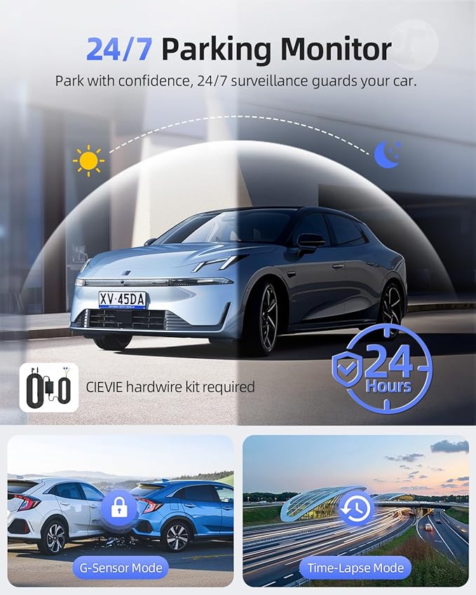 4K Dash Cam Front and Rear, 5G WiFi & GPS & 64GB Card, 1.5" IPS Display Dash Camera for Cars, 4K+1080P Dual Car Dashcam with 
