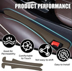 2PCS Car Seat Gap Filler, Soft Foam Leather Seat Side Gap Filler Plug, Fill The Gap Between Seat and Console, Stop Things from Dropping, Universal Interior Car Accessories (Brown)