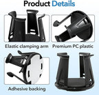 4PCS Car Cup Holder Insert, Self-Adhesive Expanding Cup Holder Inserts for Car, Automotive Black Cup Holder Adapter with Clam