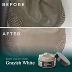 Clyde's™ Recoloring Balm | Non-Toxic Material Dye & Restorer for Furniture, Car Seats, & More | 23 Colors (Grayish White, 100