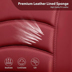 CAR PASS 3D Foam PU Leather Car Seat Covers, Universal Seat Covers Full Sets for Trucks SUV Sedan Automotive Seat Covers Armr