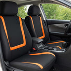 BELOMI Car Seat Covers Only, Breathable Premium Cloth Auto Seat Cover, Universal Front and Rear Seat Covers, Automotive Inter