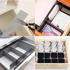 16Pcs Drawer Dividers Organizers Adjustable Drawer Organizer Kitchen Tidying DIY Storage Organizer Separator for Socks Underw