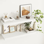 Fun Memories 36Inch Floating Shelves, 9.3Inch Deep Rustic Wall Shelves - Extra Deeper & Thicker Wall Mounted Storage Shelf fo