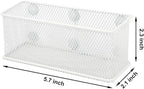 EASEPRES Magnetic Pencil Holder Set of 3 - Wire Mesh Storage Baskets Organizer with Strong Magnets - Perfect for Whiteboard, 