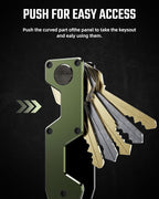 Key Organizer Compact Key Holder Metal Key Chain Minimalist key case key holder for keychain Secures 1-5 Keys