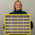 Akro-Mils 24-Drawer Plastic Drawer Storage Cabinet for Garage Organization, Bead Organizer, Building Bricks Storage, Teacher 