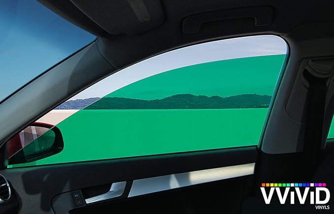 VViViD Colorful Transparent Vinyl Car Window Tinting 30 Inch x 60 Inch 2 Roll Pack (Green)