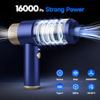 Car Vacuum Cleaner, 16000PA Mini Car Vacuum Cordless Powerful, 7 in 1 Portable Handheld Vacuum Cordless with LED Light, Dual 