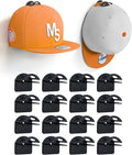 Adhesive Hat Hooks for Wall, Baseball Caps Strong Holdr, Ball Cap Hanger Wall Mount, Hat Display Rack, Hat Organizer Accessor