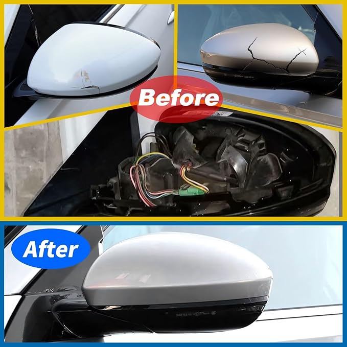 Car Door Side Rearview Mirror Cover Compatible With Nissan Altima 2019 2020 2021 2022 Housing Rearview Mirror Protective Cover Silver Right Side