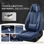 Coverado Seat Covers, Car Seat Covers Front Seats, Car Seat Cover, Car Seat Protector Waterproof, Seat Cushion Nappa Leather 