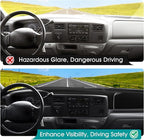 FIILINES Dash Cover for 1999-2004 Ford F-250 F250 F-350 F350 F-450 F450, Dashboard Mat Accessories Dash Cover Sunshade Nonsli