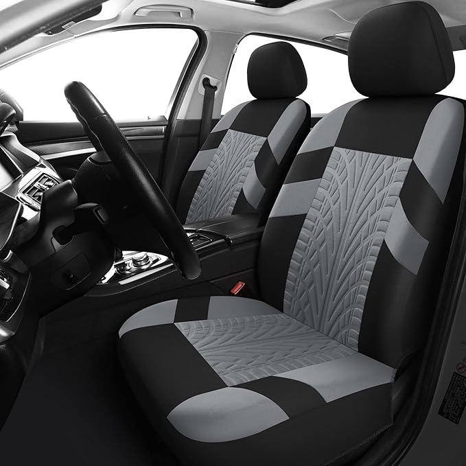 Pariitadin Car Seat Covers Full Set, Washable and Breathable Premium Cloth Automotive Vehicle Seat Cover for Car Interior, Un