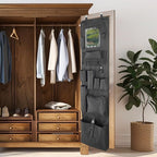Police Style Hanging Closet Shelf Hanging Work Locker Organizer 53.54 x 12.6 Inches Door Locker Organization with Acrylic Sof