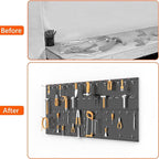 TORACK 6 PCS 12x16 in Metal Boards for Garage, Workbench, Tool Organizer Pegboard with 1/8" & 1/4" Holes, Modular Wall-Mounte