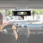 15" Car Rearview Mirror with Baby Mirror,Panoramic Wide Angle Clip-on Car Rearview Mirror,Reduce Blind Spot Effectively for Cars, SUVs & Trucks