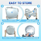 Custom Fit Windshield Sun Shade for Buick Encore GX 2020-2026, Blocks UV & Heat, Front Window Sunshade Accessorie, Easy Fold & Store Keep Your Car Cooler
