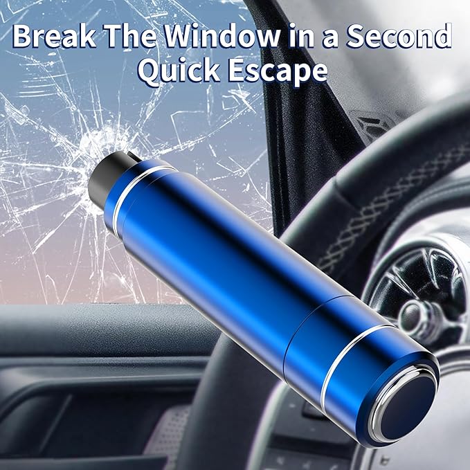 HHXS Car Window Breaker Seatbelt Cutter Tool, Safe Hammer Glass Breaker Under Water Safety Hammer Emergency Escape Glass Brea