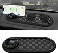 Multifunction Car Anti-Slip Mat, Anti Skid Dashboard Pad Rotatable Phone Holder w/Temporary Parking Number, Universal Auto Ce
