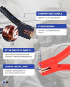 SAFEMATE 00 Gauge 30 FT Heavy Duty Jumper Cables - 1500Amp Booster Jumper Cable for Car, SUV and Trucks Battery - Quick Connect, Blue