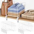 8-Piece Wire Shelf Dividers for Closet Organization, Upgraded C-Clips Adjustable Metal Shelf Dividers Suitable For Bedrooms &