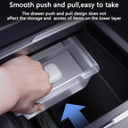2PC Center Console Organizer Tray for Tesla Model Y Juniper 2025 2026 Flocked Armrest Drawer Storage Box Interior Accessories