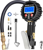 Digital Tire Pressure Gauge with Inflator: ENDARK 250 PSI Air Compressor Attachment Inflation Gun with Heavy Duty 360° Air Chuck & Extended Hose and Quick Connect Coupler