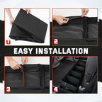 Under Seat Storage - Truck Underseat Tool Box Organizer with 3 Removable Dividers for 2015-2025 2026 Ford F150 SuperCrew Cab