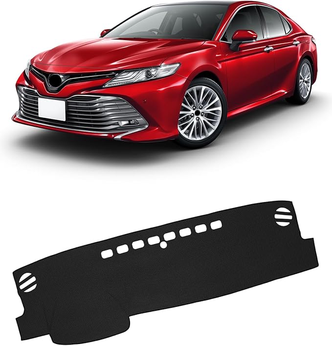 FIILINES Dash Cover for Toyota Camry 2018-2024 (No HUD), Camry Accessories Dashboard Cover Mat No Glare Sunshade Anti-Slip Pa