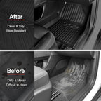 Floor Mats for 2017-2023 GMC Acadia 6 Passenger Captain Chairs All Weather Cargo Mat with Backrest Mat for 2023 GMC Acadia Denali Accessories