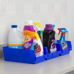 Akro-Mils 30130 Plastic Shelf Bins, Heavy Duty Storage Bins for Garage, Closet, and Drawer Organization, 12" x 6-1/2" x 4", B