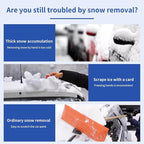 26.7" Snow Brush & Ice Scraper for Car Windshield, 2 in 1 Snow Brush with Squeegee, Detachable Snow Removal Tool with Comfortable Ergonomic Foam Grip for Cars, Suvs, Trucks, RVs