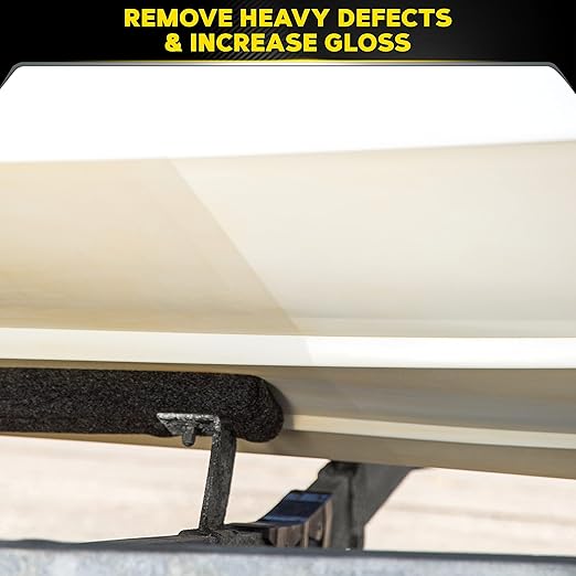 Meguiar’s Marine/RV One Step Compound, M6732, Removes Oxidation, Stains, Scratches, and Water Spots, Restores Color and Shine to Fiberglass Gel Coat Finishes, Christmas Gift Ideas for Car Dads, 32 Oz