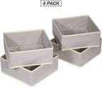 DIOMMELL Foldable Cloth Storage Box Closet Dresser Drawer Organizer Fabric Baskets Bins Containers Divider for Clothes Underw