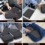Compression Packing Cubes for Travel Accessories, 2 Set Compression Bags Travel Cubes for Packing Suitcase Luggage Organizer 