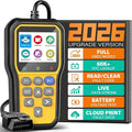 BluSon YM319 OBD2 Scanner Diagnostic Tool with Battery Tester, Check Engine Fault Code Reader with Live Data, Cloud Printing,
