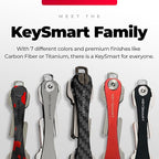 KeySmart Flex - Key Holder for Keychain-Compact Key Organizer for Key Chain, Minimalist Clutter-Free, Up to 8 Keys
