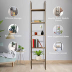 BARNWOODUSA Throw Blanket Ladder – Fully Assembled Reclaimed Wood – Rustic Decorative Ladder for Towels, Quilts, & More – Per
