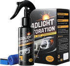 Headlight Restoration Kit, Headlight Cleaner and Restorer, No Power Tools Needed, Spray & Wipe, Restores to Like-New (1pc)