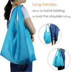 BeeGreen Reusable Shopping Bags Foldable-Machine Washable with Zipper Storage Pouch, 20 Pieces