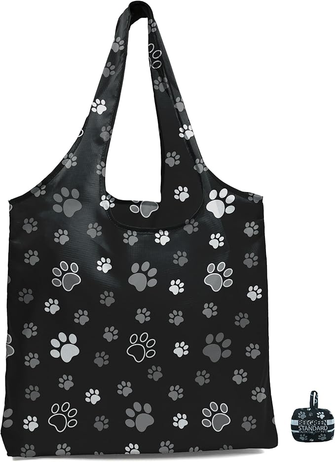 BeeGreen Reusable Grocery Shopping Bag -Travel Tote Bag - Foldable Compact Sturdy Bags